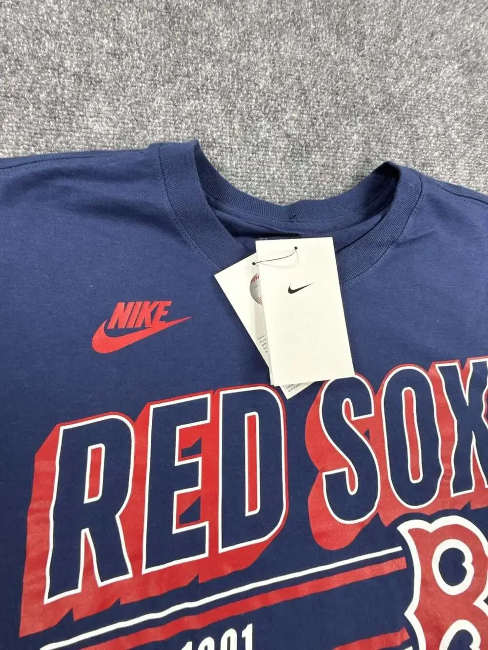 Nike Boston Red Sox Cooperstown Collection Est. 1901 Navy T-Shirt- Medium